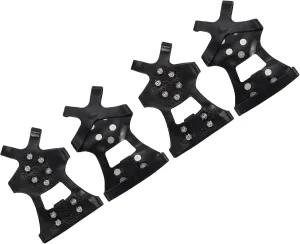 PATIKIL Non-Slip Gripper Spikes Ice Cleats, Snow Grips Cleats Steel Studs Anti-Slip Traction Crampons for Hiking Climbing