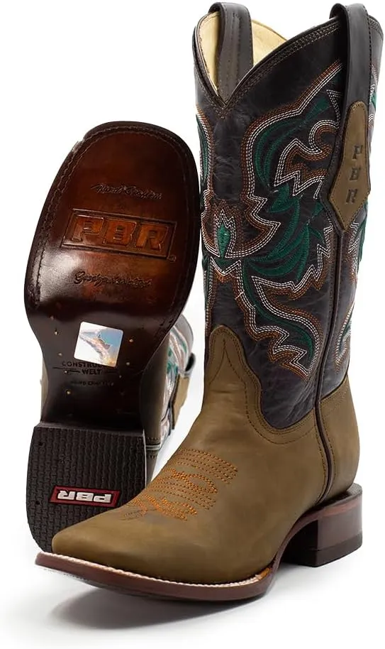 PBR Professional Bull Riders Originals. Women's Cowgirl Boots in Genuine Bovine Leather. Rodeo Western Mild-Calf Boots. Cowboy Style for Women. Pull-on Western Boots for Woman in Premium Leather.