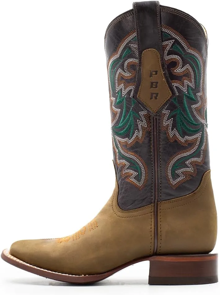 PBR Professional Bull Riders Originals. Women's Cowgirl Boots in Genuine Bovine Leather. Rodeo Western Mild-Calf Boots. Cowboy Style for Women. Pull-on Western Boots for Woman in Premium Leather.
