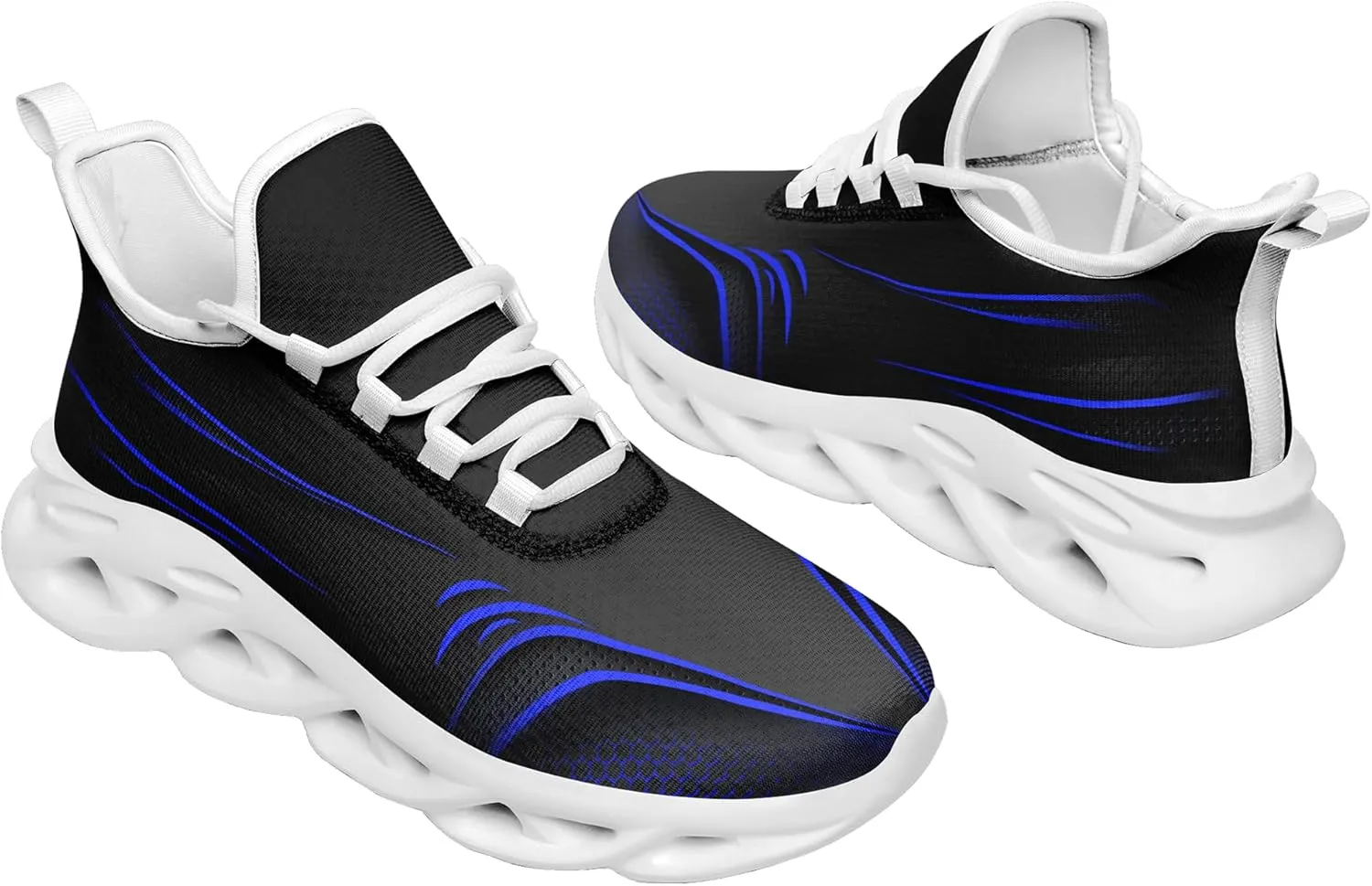 Personalized Running Shoes for Men, Women's Customizable Non-Slip Gym Sneakers Workouts Walking Tennis Daily Use