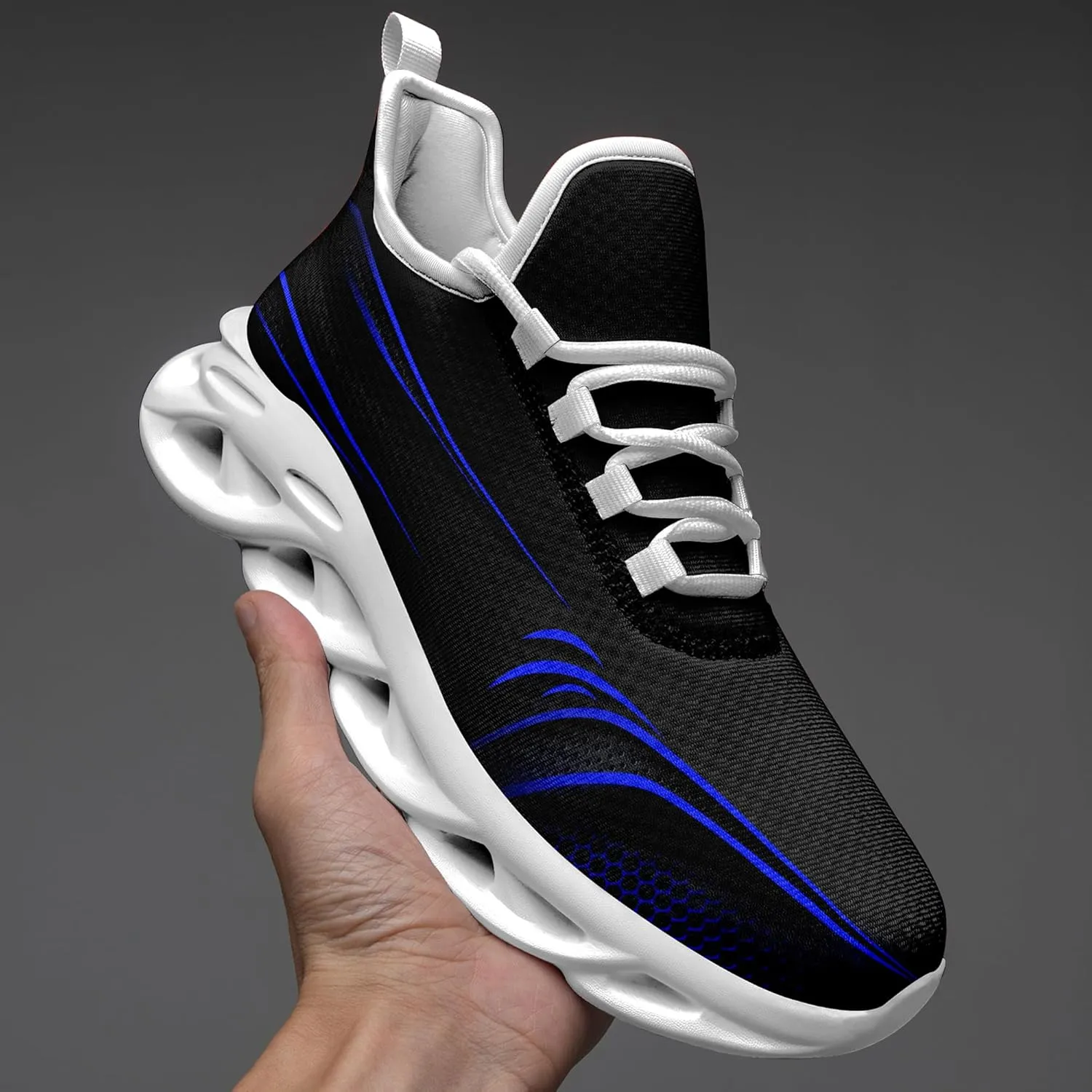Personalized Running Shoes for Men, Women's Customizable Non-Slip Gym Sneakers Workouts Walking Tennis Daily Use