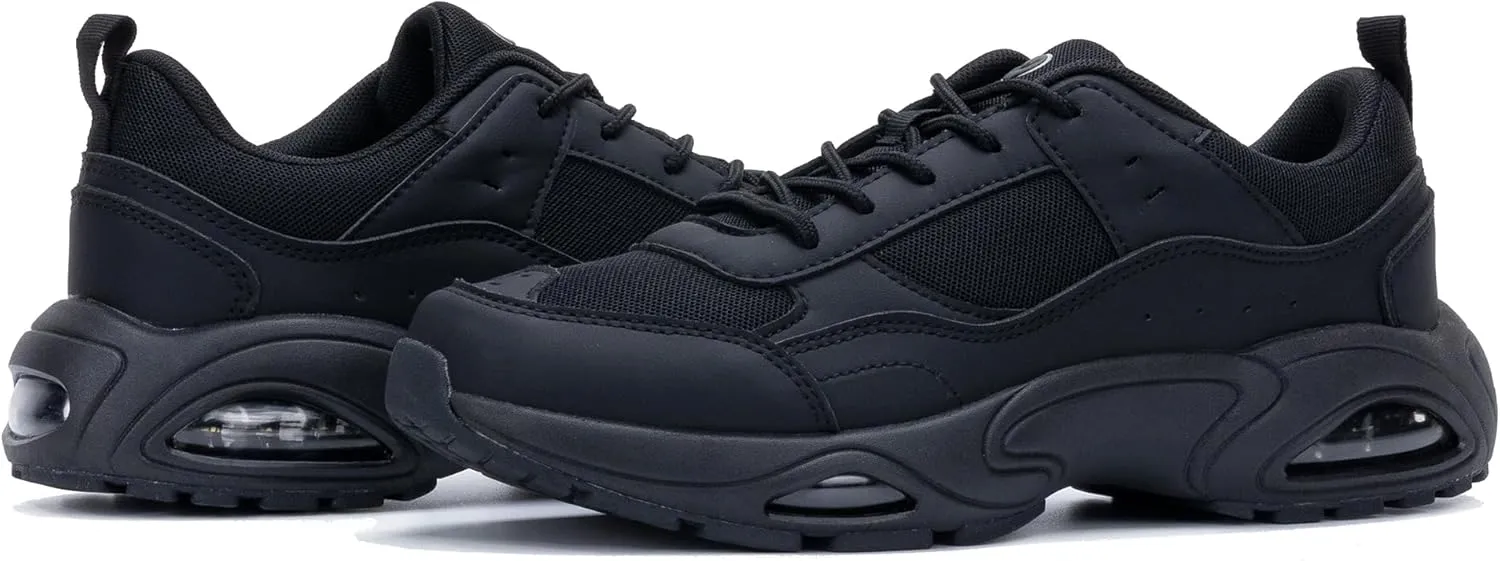 PERSOUL Mens Air Running Shoes Athletic Tennis Sneakers Lightweight Breathable Mesh Walking Jogging Workout Non Slip Footwear