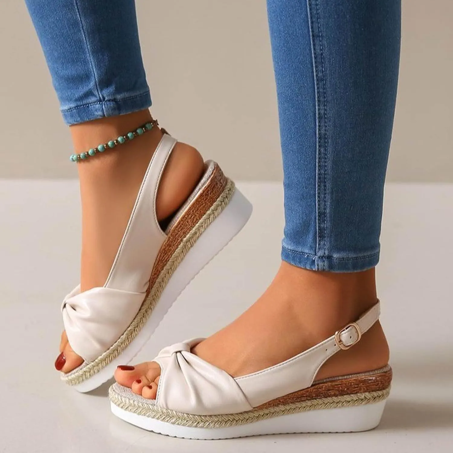 Platform Sandals for Women Espadrille Dressy Wedge Sandals Comfortable Summer Platform Casual Dress Women Sandal