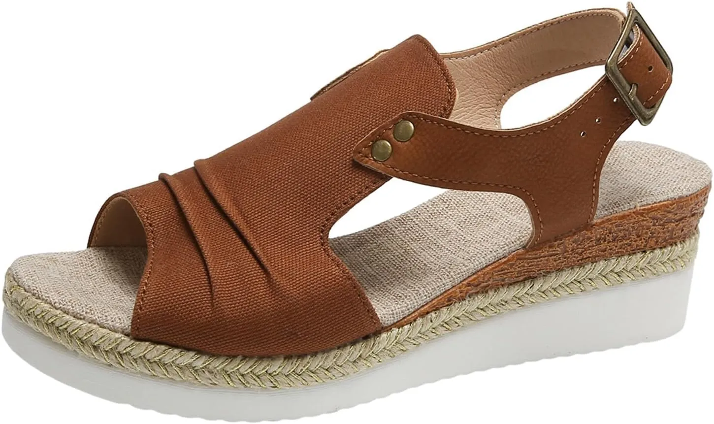 Platform Sandals for Women Womens Sandals with Memory Foam Slip on Wedge Sandal Comfortable Wedge Shoes