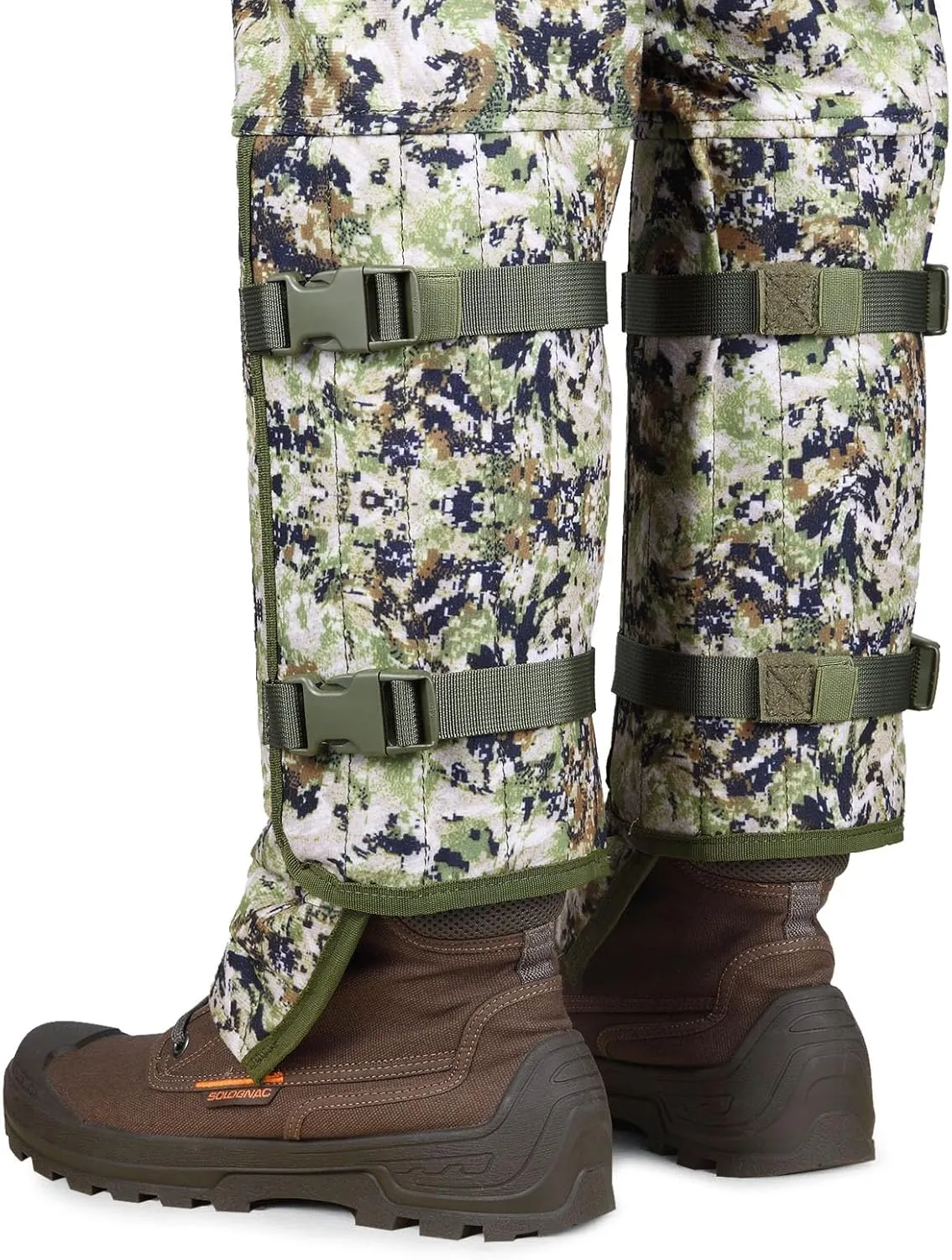 QOGIR Snake Guard Protection Chaps: Snake Bite Protection for Ankle to Thigh Snake Chaps, Waterproof Snake Gaiters for Men & Women, Hunting Full Protection for Legs from Snake Bites and Briar Thorns