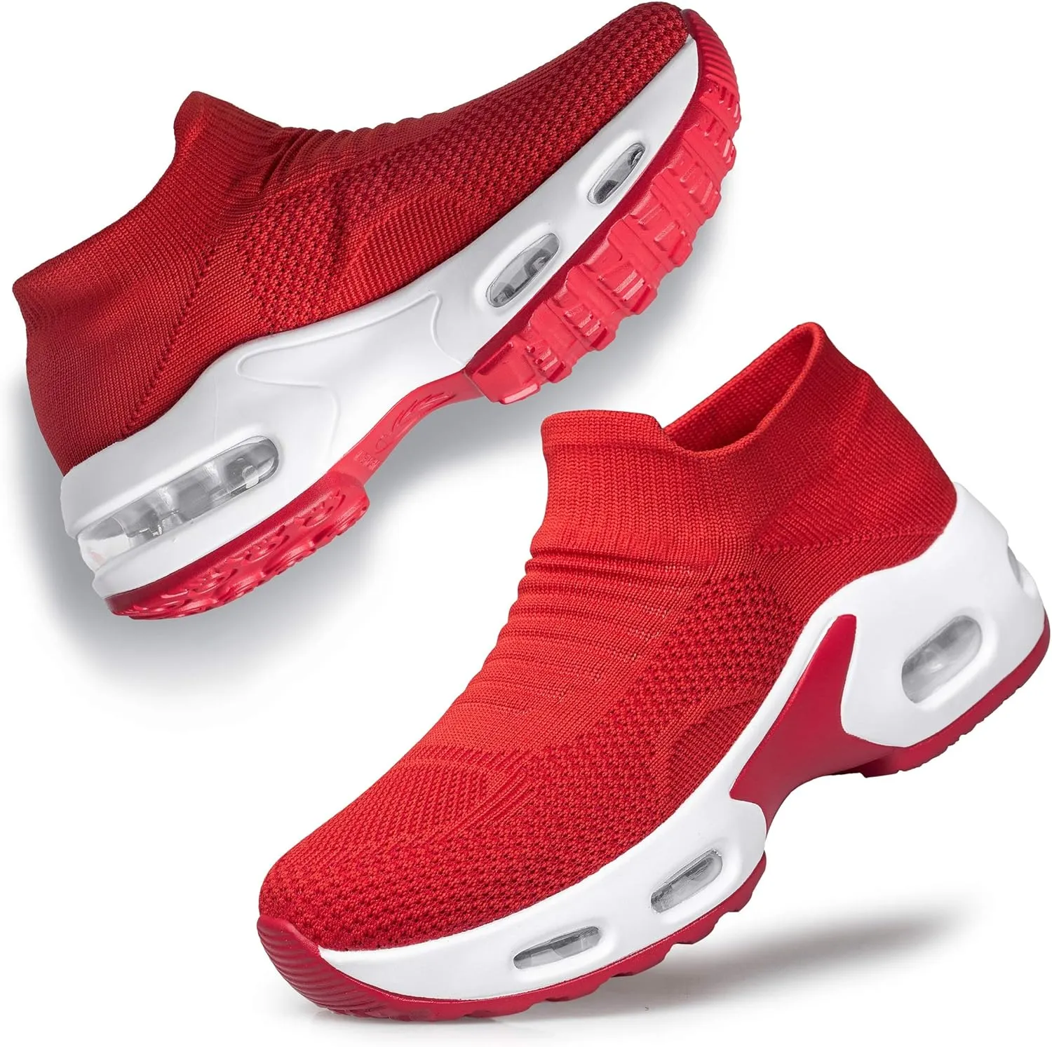 Raoendis Womens Walking Shoes - Sock Sneakers Daily Casual Shoes Slip on Comfortable Nursing Work Shoes