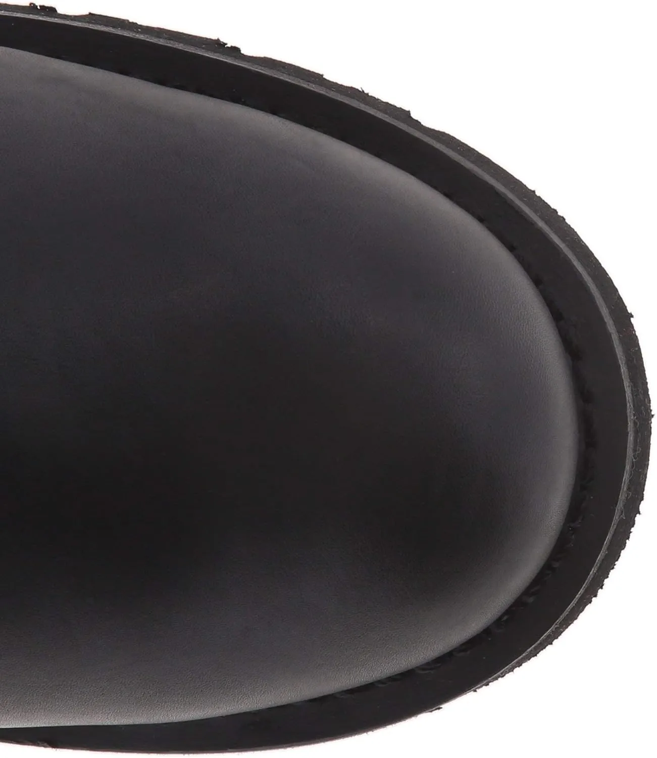 RIDETECS 16" Leather Biker Riding Boots For Men, Black - Tall & Wide Calf Adjustable Vamp With Side Ankle Straps