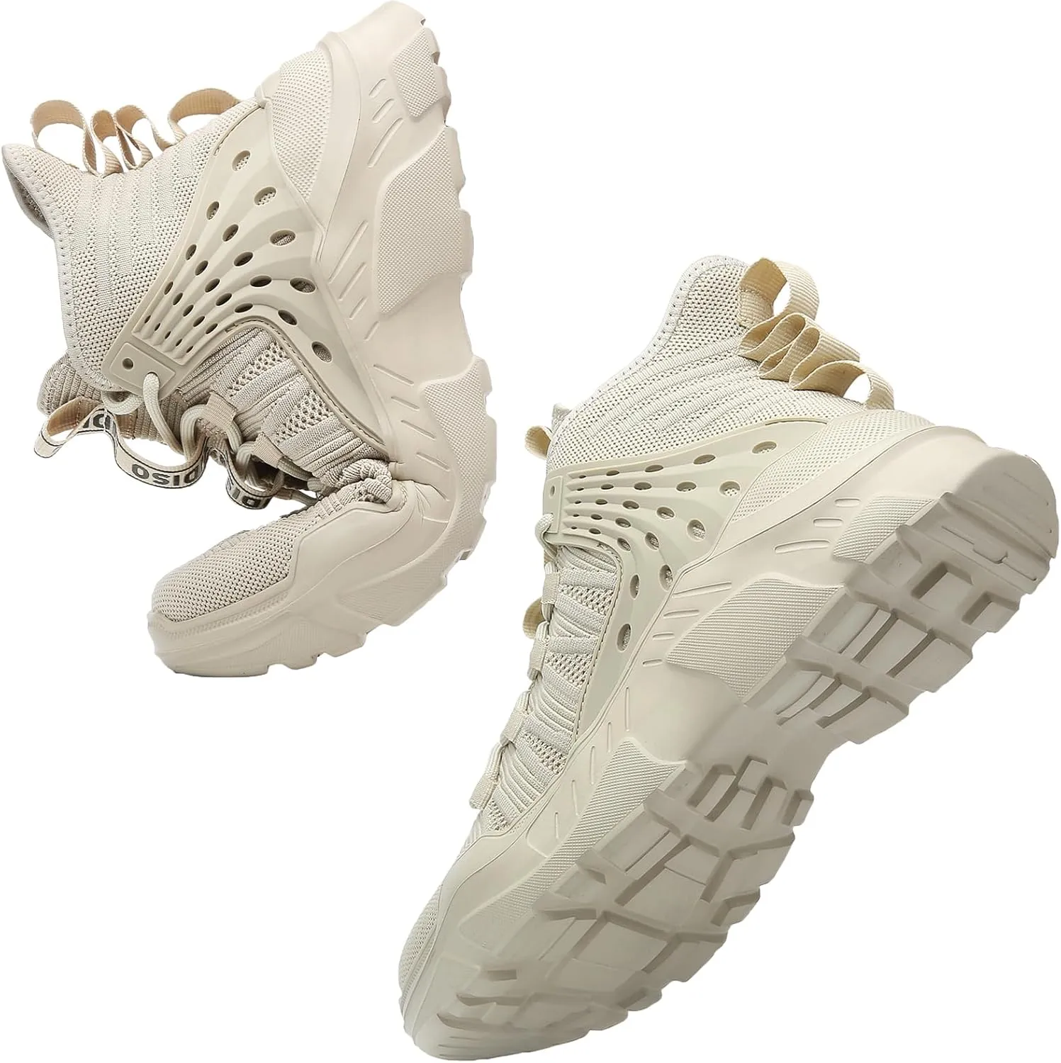 SANNAX Fashion Mens Walking Running Shoes High Top Sock Sneakers Stylish Tennis Shoes Non Slip Lightweight Athletic Sports Gym Shoes
