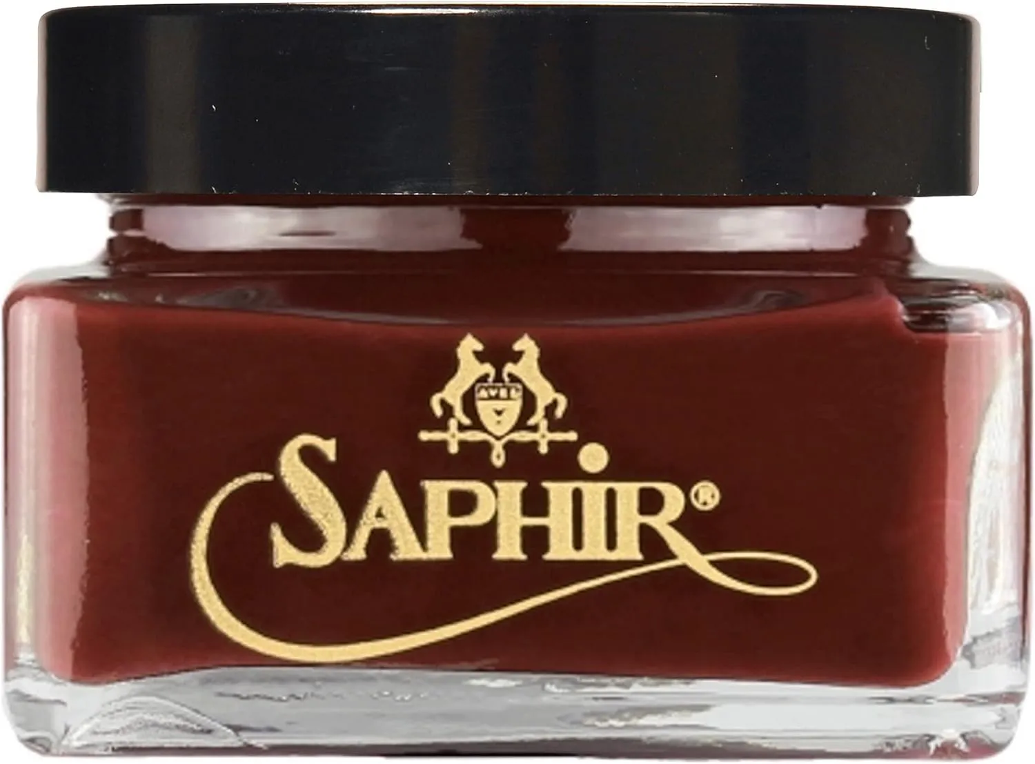 Saphir Medaille d'Or Pommadier Cream 75ml – Natural Cream Leather Shoe Polish, Leather Conditioner for Boots, Handbags