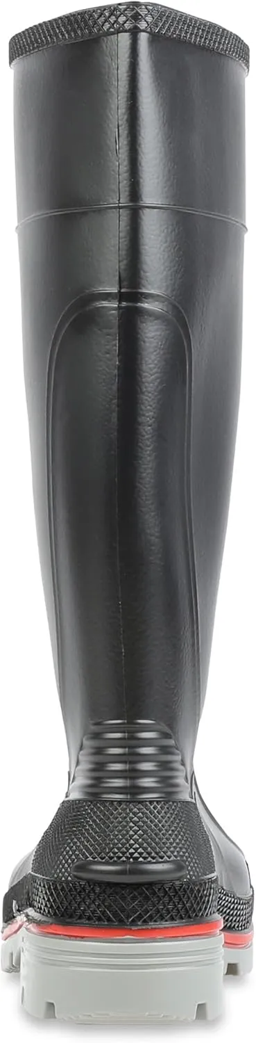 Servus XTP 15" PVC Chemical-Resistant Soft Toe Men's Work Boots, Black, Red & Grey (75108)