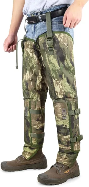 skiguard Snake Gaiter Chaps for Hunting: Snake Bite Protection for Ankle to Thigh Snake Chap, Waterproof Snake Gaiter for Men