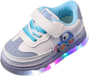 Spring Boys Girls Light Up Lightweight Shoes Adorable Cute Adorable Casual Outdoor Daily Sneaker for Girls Size 3
