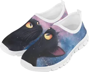 Stylish Slip On Flats Sneakers for Boys & Girls,Comfortable Athletic Shoes for Outdoor & Daily Wear,White Sole