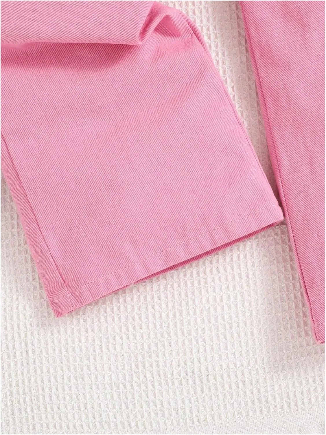 SweatyRocks Girl's Casual Elastic High Waist Wide Leg Jeans Button Front Pockets Denim Pants
