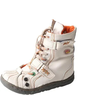 TMA EYES Women's Single Shoes Non-slip Wear Shoes Lace-up Women's Shoes(White,7.5)