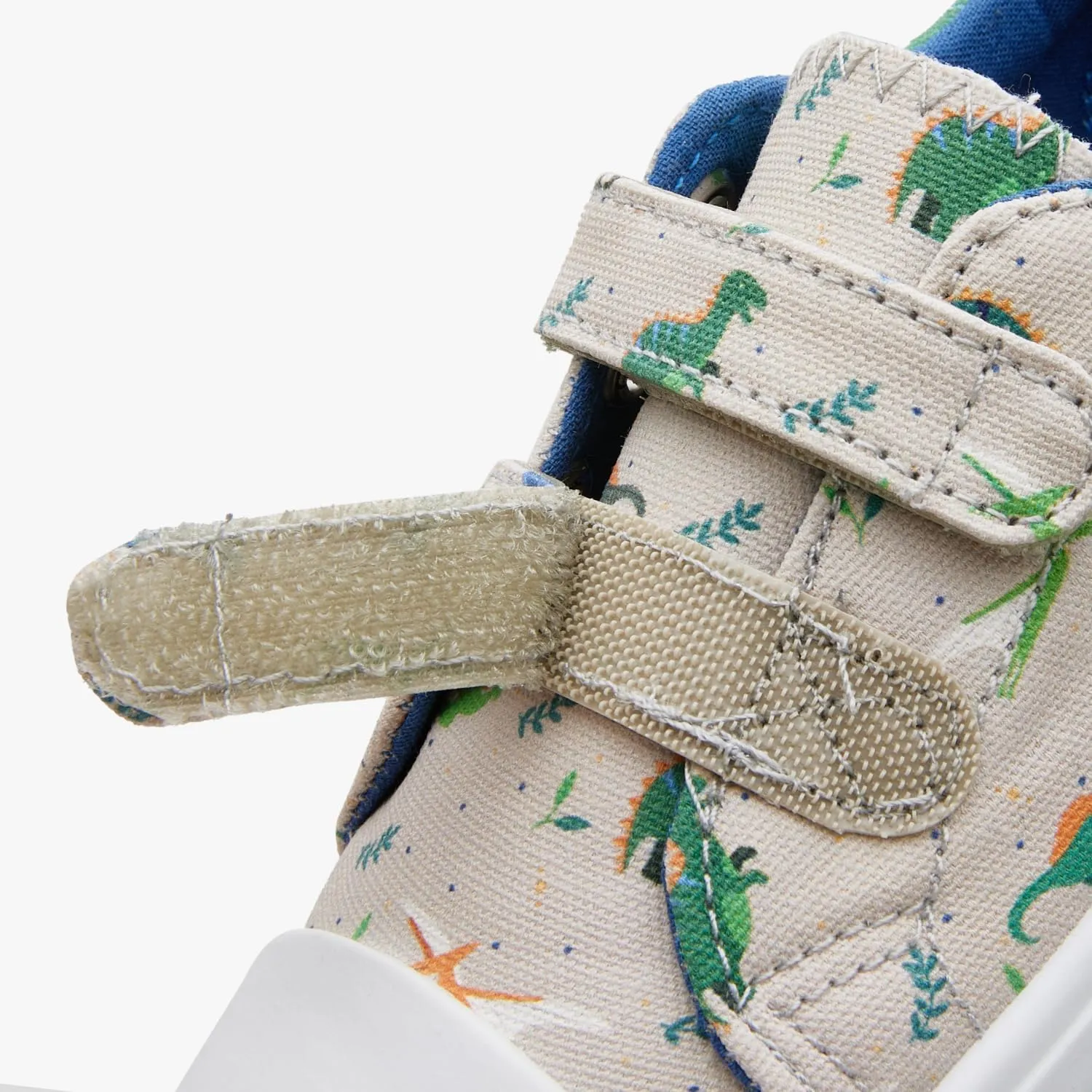 Toddler Little Kid Girls' and Boys' Canvas Sneakers with Hook and Loop Straps Easy On Casual Shoes