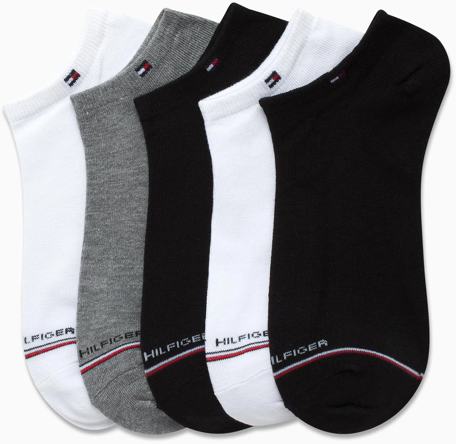 Tommy Hilfiger Men's Athletic Socks-Low Cut Socks(5 Pack)
