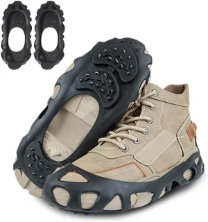 Universal Non-Slip Gripper Spikes, 2025 New Traction Cleats Ice Snow Grips Anti Slip Silicone Non-Slip Silicone Shoe Cover, Upgrade Universal Gripper Spikes Non Slip Shoe Grips