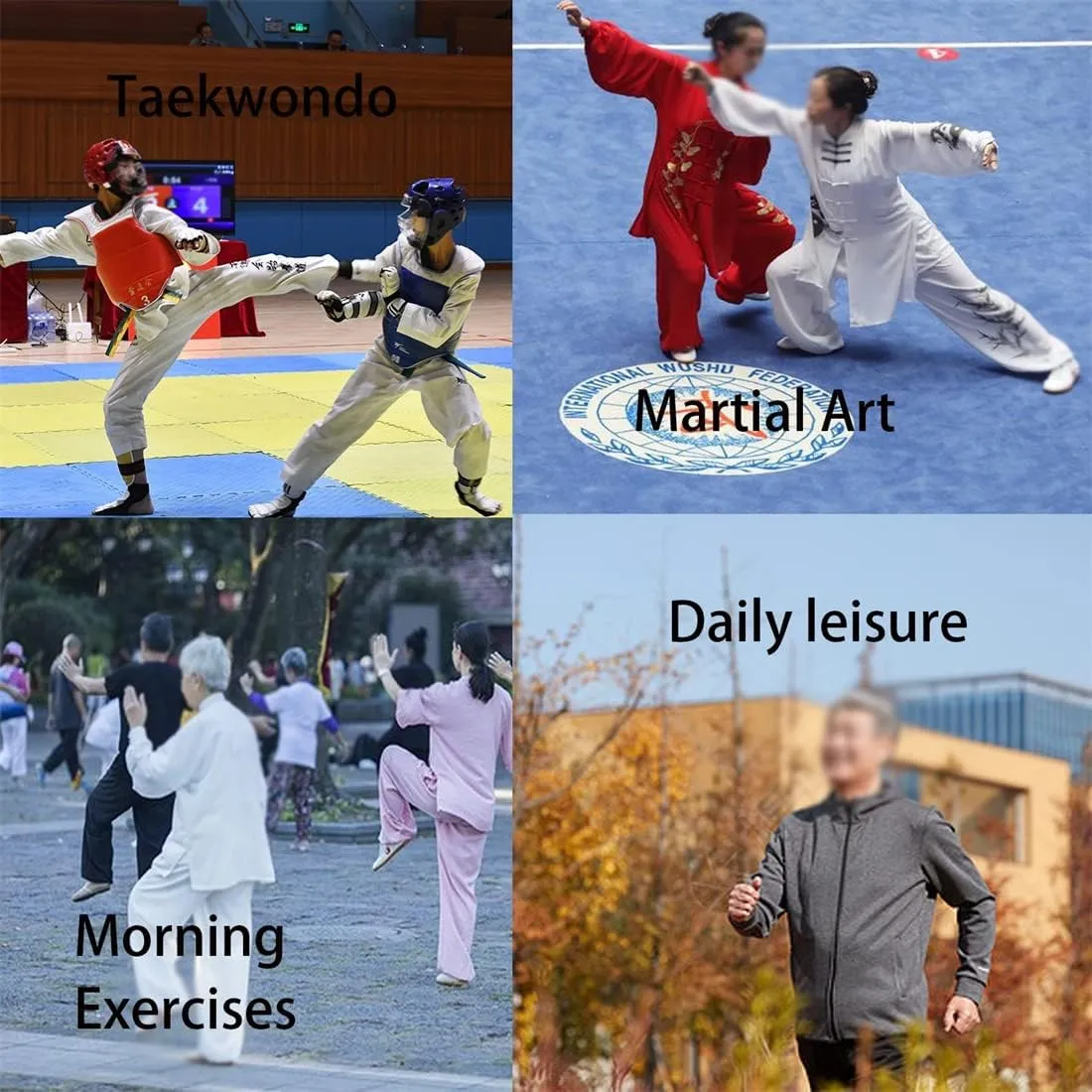 VEACAM Martial Arts Shoes for Men, Lightweight Taekwondo Leather Kung Fu Taichi Footwear for Daily Exercises Training