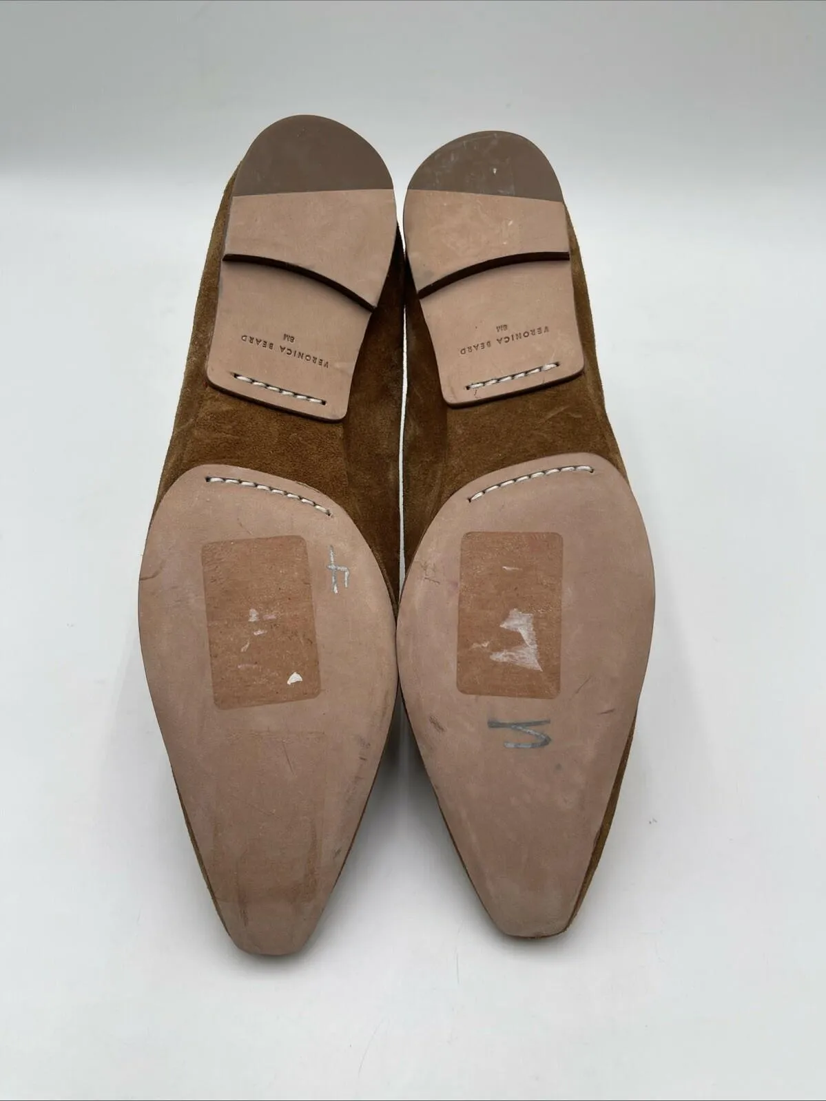 Veronica Beard Women's Champlain Slip On Loafer Flats Brown Size 8M - Very Good