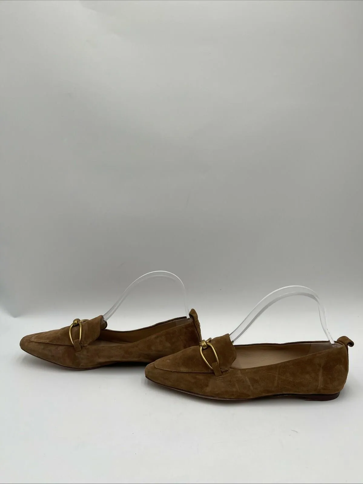 Veronica Beard Women's Champlain Slip On Loafer Flats Brown Size 8M - Very Good