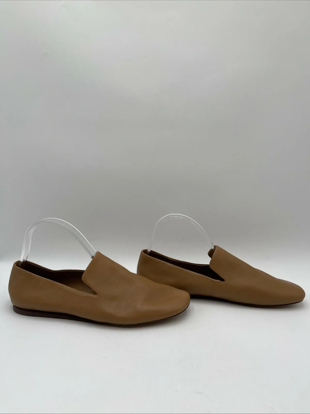 Vince Demi Women’s Leather Round Toe Loafers Brown Size 10M - Very Good