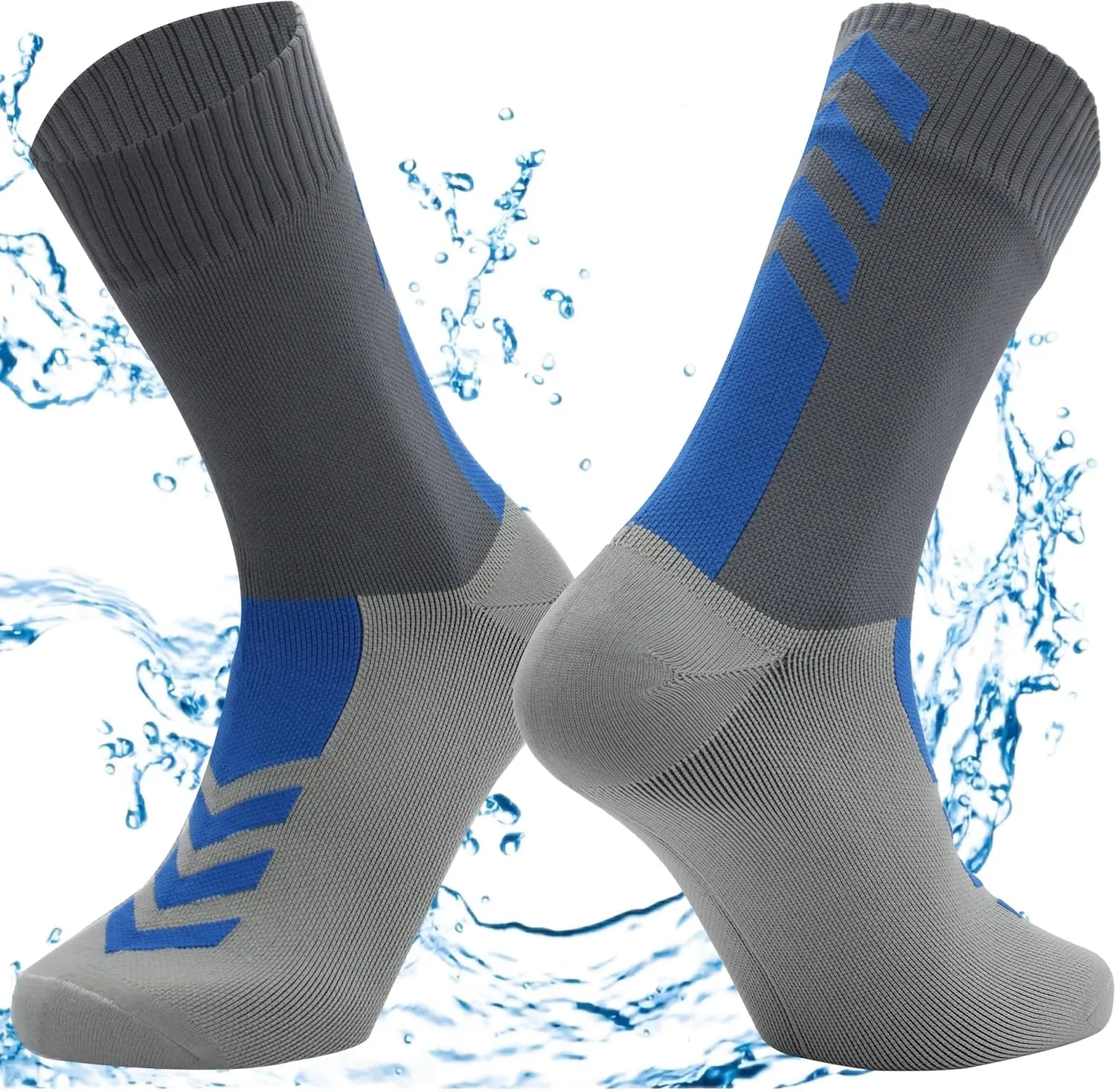 Waterproof Socks Men Women Cushion Breathable Hiking Wading Skiing Outdoor Sport Crew Socks