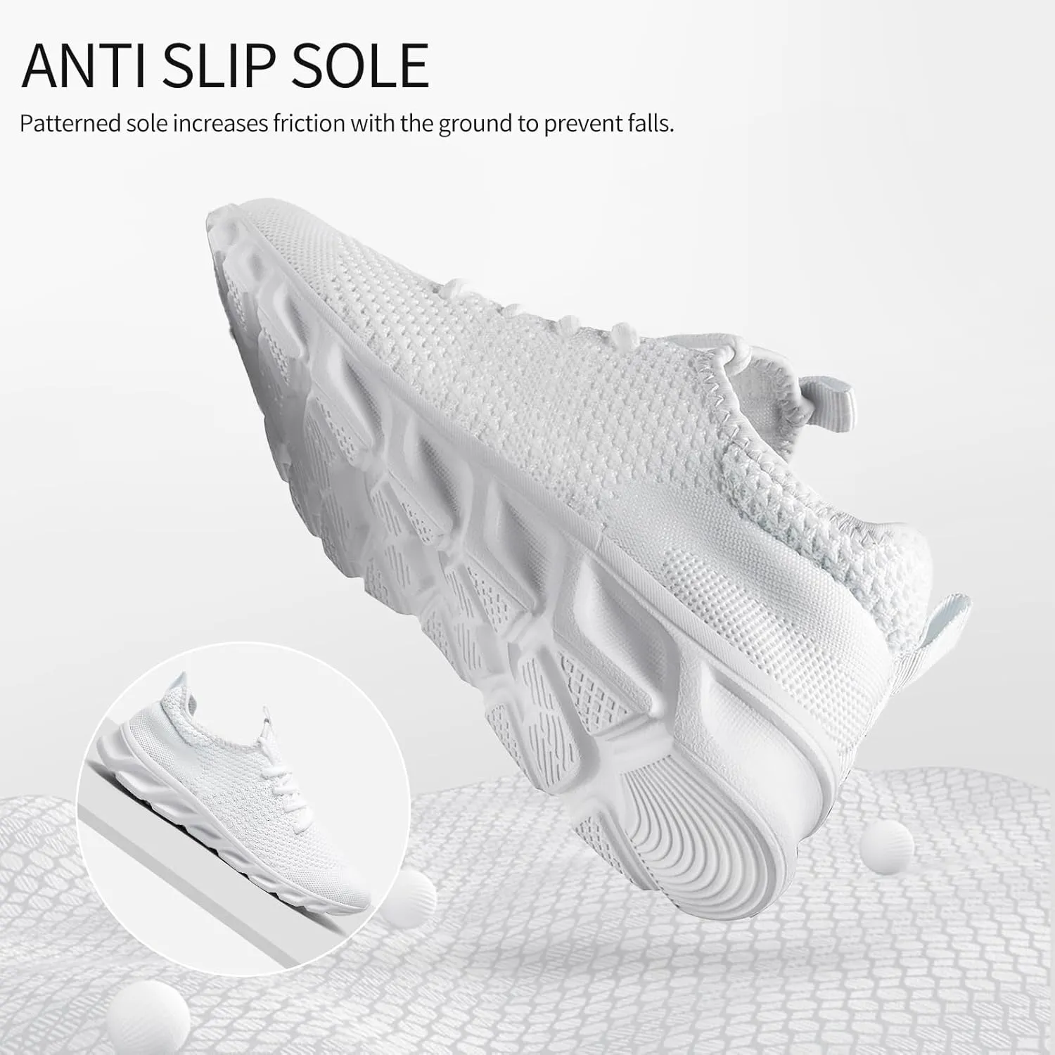 WCIDFY Women & Men Running Tennis Shoes Unisex Slip On Gym Walking Shoes Lightweight Workout Sneakers Daily Footwear Traveling
