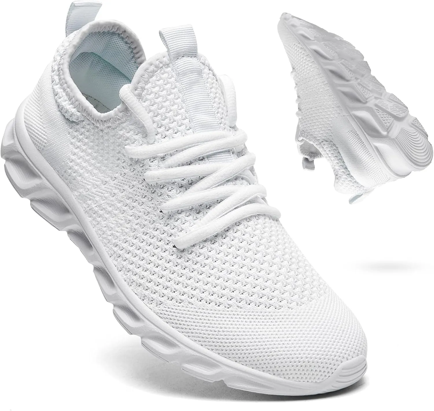 WCIDFY Women & Men Running Tennis Shoes Unisex Slip On Gym Walking Shoes Lightweight Workout Sneakers Daily Footwear Traveling
