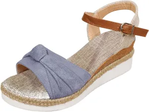Wedge Sandals for Women Espadrille Womens Platform Sandal Open Toe Ankle Strap High Heel Wedges Summer Dress Shoes