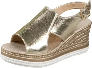 Wedge Sandals for Women Peep Toe Slingback Wedge Heels Cut Out Ankle Strap Platform Sandal Summer Boho Walking Shoes