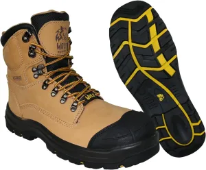 WOLF Work Boot | 100% Waterproof Genuine Leather | Oil, Heat, Chemical, Impact, Compression & Puncture Resistant | Electrical Hazards | Non-Slip Sole | Padded Collar | Construction | Industrial PPE