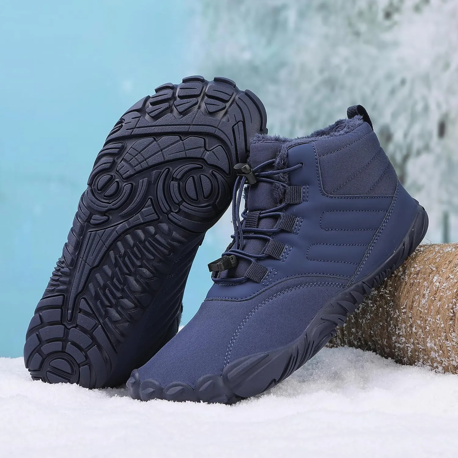 Women Winter Barefoot Shoes Mens Snow Minimalist Zero Drop Boots Wide Toe Box Toes Sneakers Workout Footwear Shoes Boots Unisex