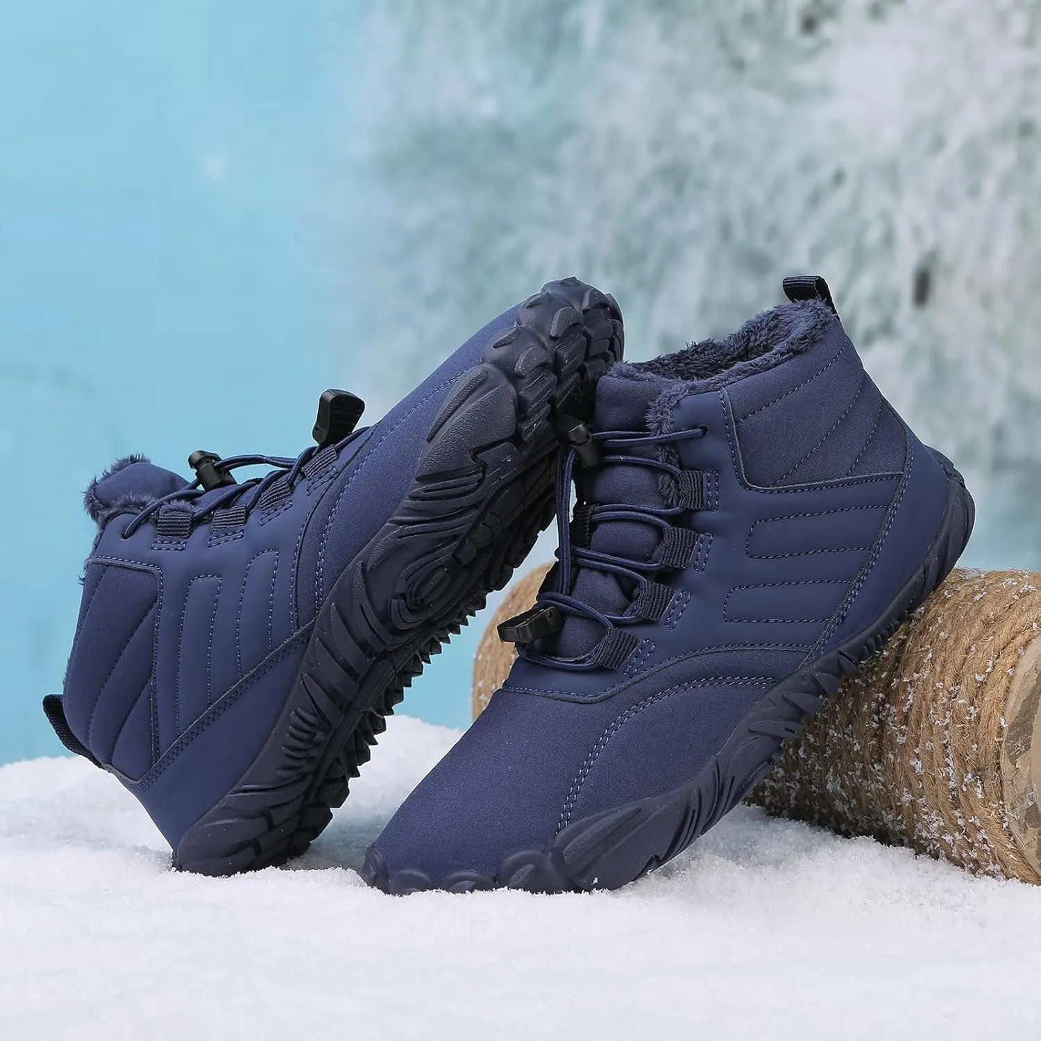 Women Winter Barefoot Shoes Mens Snow Minimalist Zero Drop Boots Wide Toe Box Toes Sneakers Workout Footwear Shoes Boots Unisex