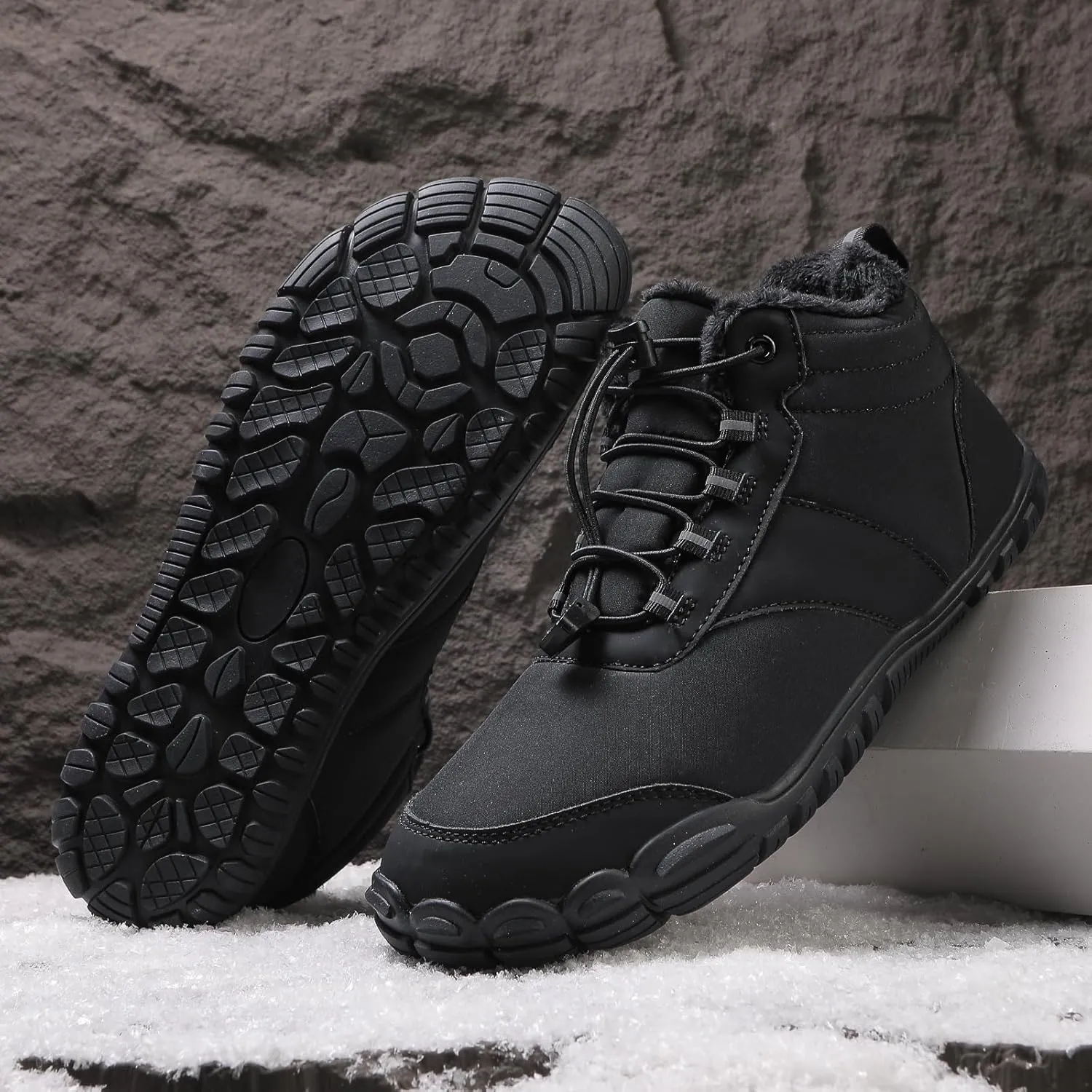 Women Winter Barefoot Shoes Mens Snow Minimalist Zero Drop Boots Wide Toe Box Toes Sneakers Workout Footwear Shoes Boots Unisex