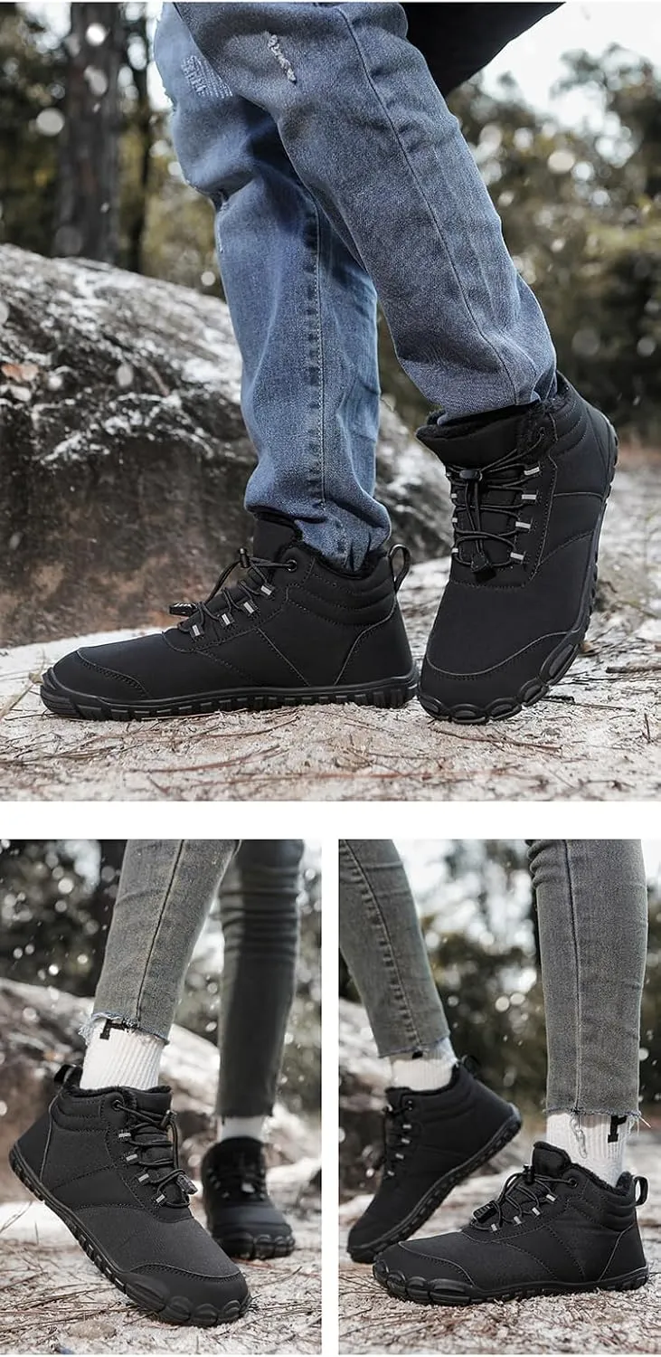 Women Winter Barefoot Shoes Mens Snow Minimalist Zero Drop Boots Wide Toe Box Toes Sneakers Workout Footwear Shoes Boots Unisex