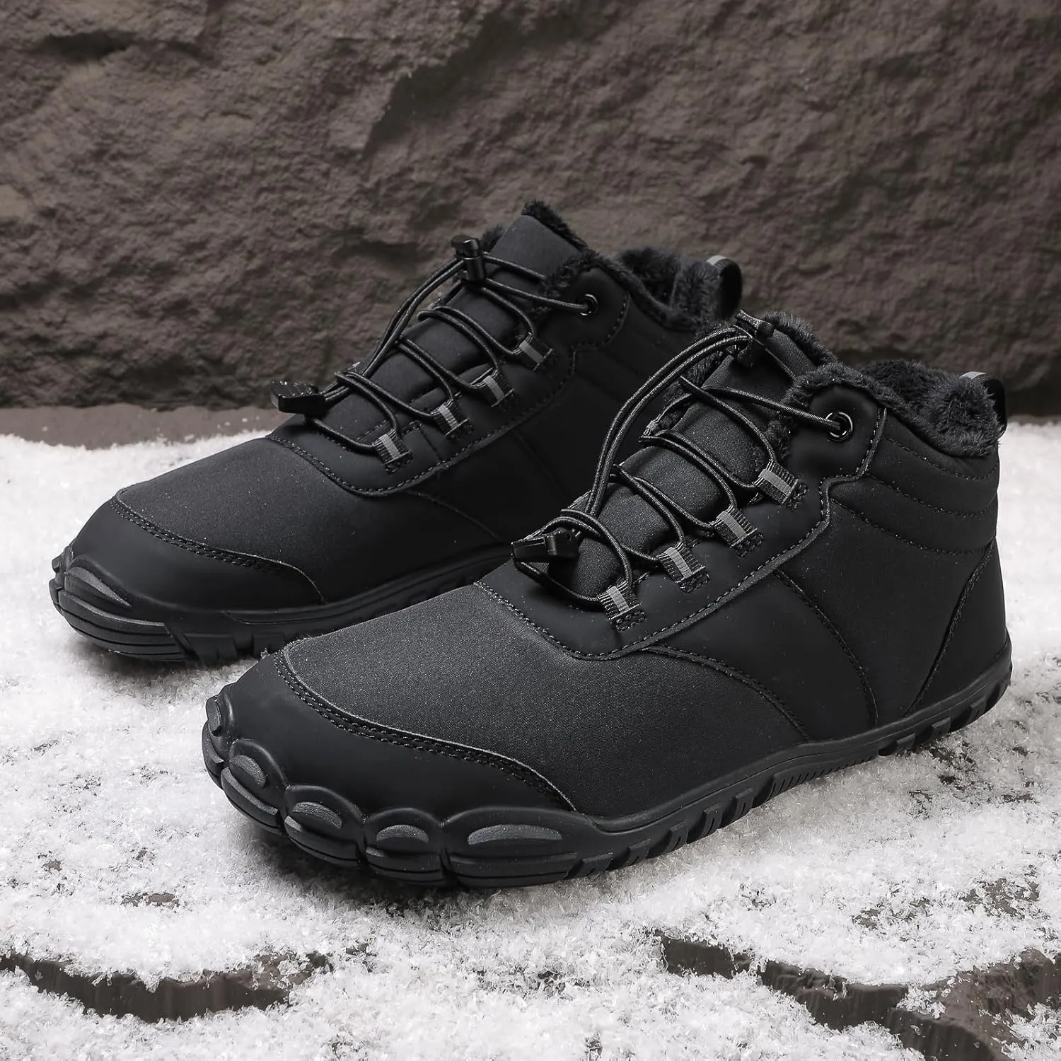 Women Winter Barefoot Shoes Mens Snow Minimalist Zero Drop Boots Wide Toe Box Toes Sneakers Workout Footwear Shoes Boots Unisex