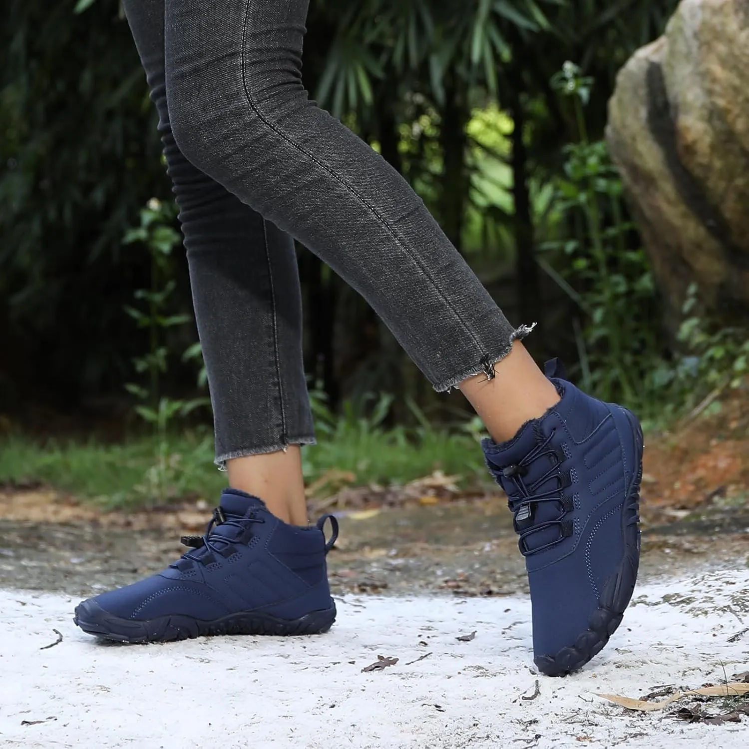 Women Winter Barefoot Shoes Mens Snow Minimalist Zero Drop Boots Wide Toe Box Toes Sneakers Workout Footwear Shoes Boots Unisex