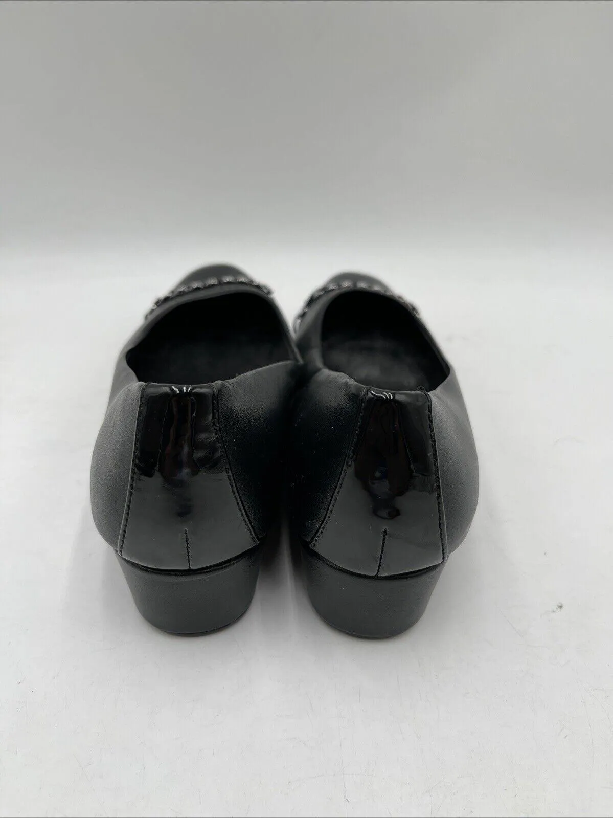 Women’s Anne Klein Maysel Wedge Flats Black Size 8.5M - Very Good