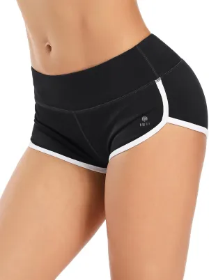 Women's Booty Shorts Workout Butt Lifting High Waist Yoga Running Gym Shorts