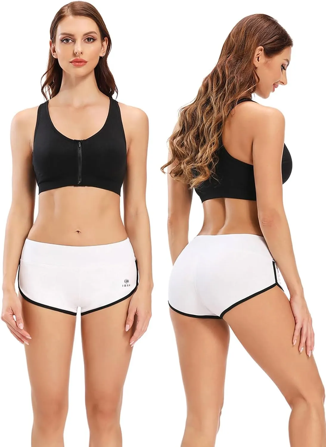 Women's Booty Shorts Workout Butt Lifting High Waist Yoga Running Gym Shorts