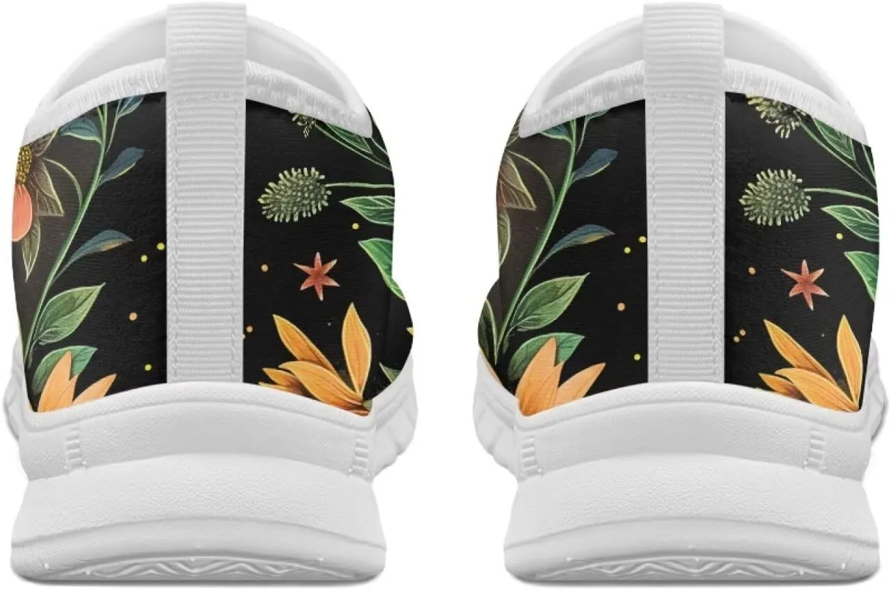 Women's Dragonfly Sneakers Casual Low Top Running Sneaker Soft Breathable Holiday Slip On Athletic Shoes for Womens