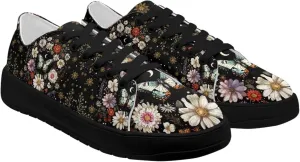 Women's Lace up Low Top Canvas Shoes Low Top Sneakers Fashion Casual Sneakers with Arch Support Comfy Flats 5.5-13.5