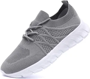 Womens Lightweight Road Running Shoes Slip On Walking Sneakers Suitable for Outdoor Sports Gym and Daily Wear All Day with Breathable Upper and Elastic Sole