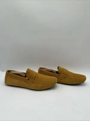 Women’s Massimo Matteo Suede Driving Shoes Yellow Size 9M - Very Good