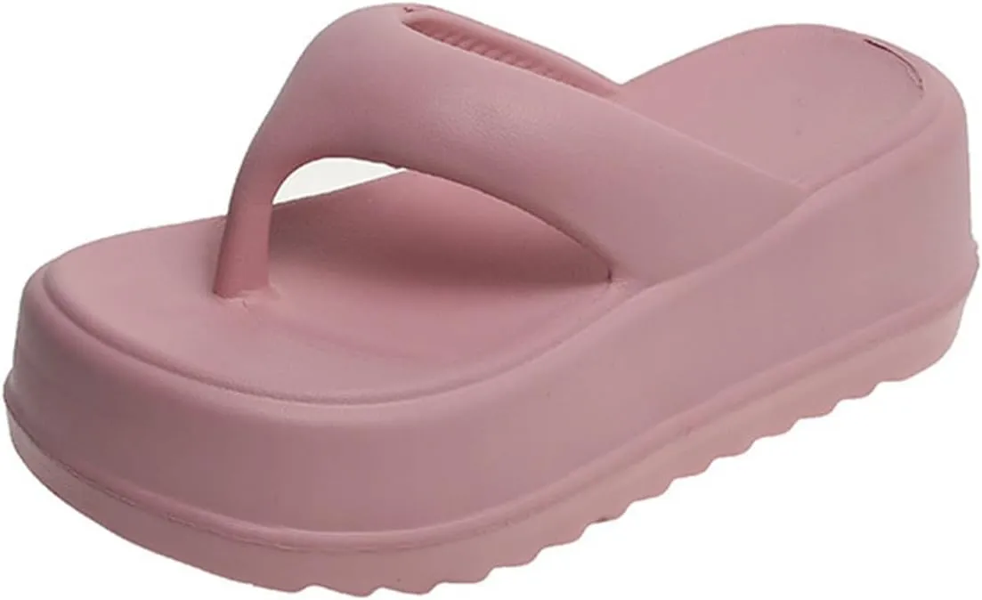 Women's Sandals, Thick Soled Herringbone Slippers For Women, Summer New Clip On Lazy People Outdoors Beach Slippers