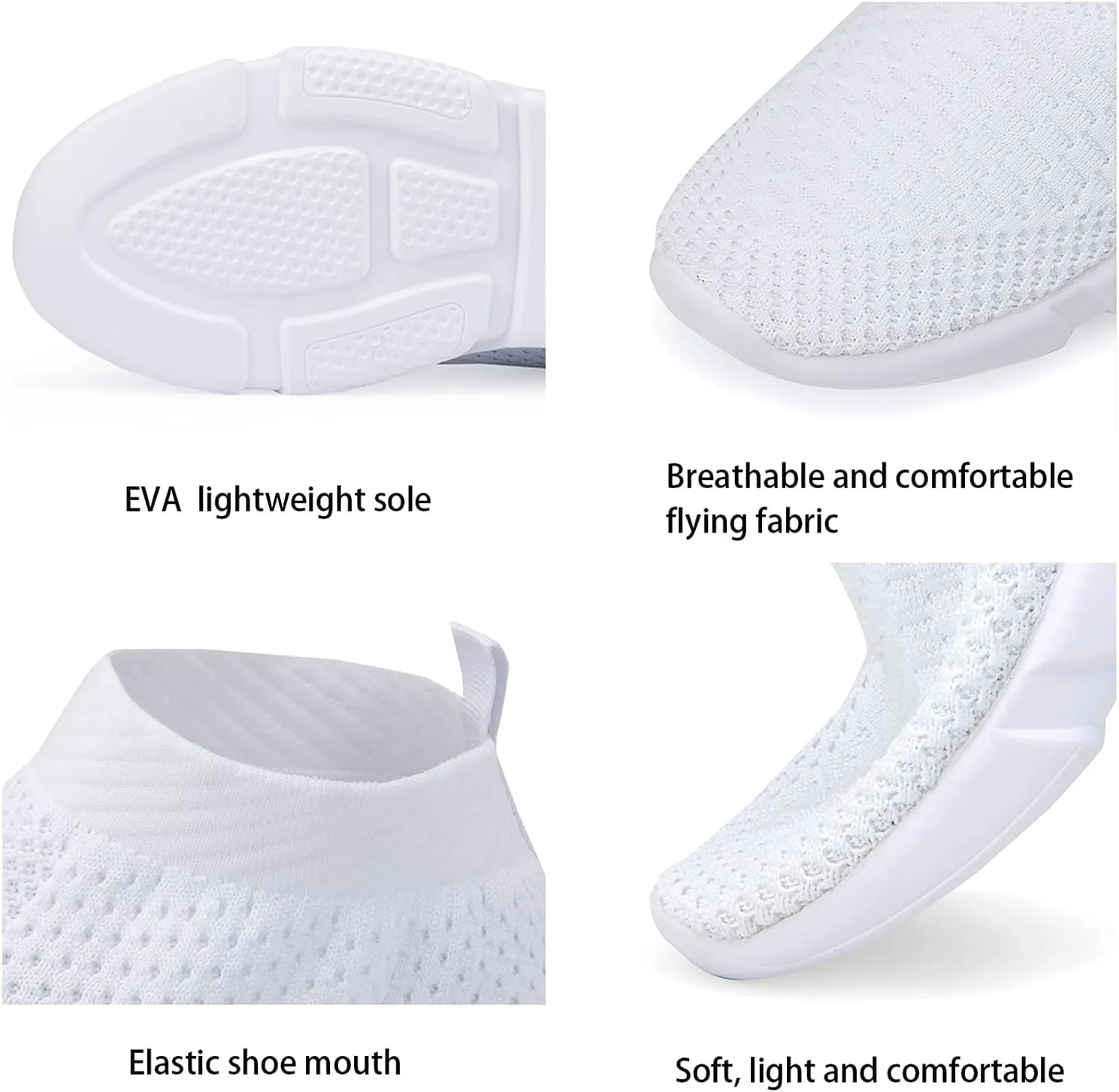 Women's Slip On Socks Sneakers Walking Shoes Running Tennis Athletic Gym Workout Non Slip Athletic Fashion Sneakers