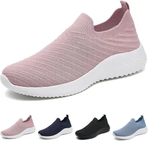 Womens Slip on Walking Shoes Comfort Lightweight Breathable Sock Shoe Mesh Casual Fashion Tennis Running Sneakers (9)