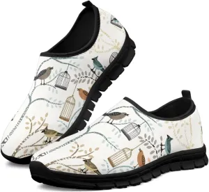 Women's Sneakers Casual Low Top Running Sneaker Flat Breathable Slip On Soft Holiday Play Athletic Shoes for Womens