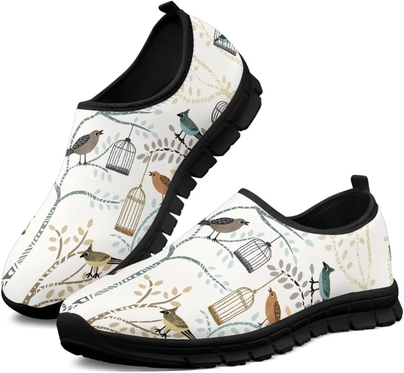 Women's Sneakers Casual Low Top Running Sneaker Flat Breathable Slip On Soft Holiday Play Athletic Shoes for Womens